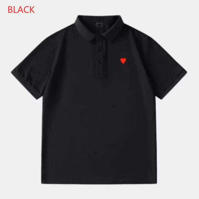 Mens Polo Shirts Designer Tshirt Business Sports Golf T Shirt Paris Fashion Streetwear Luxury Small Heart Clothes France High Street Casual Pure Cotton Tees