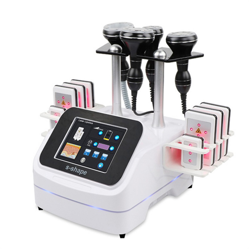 Professional 6 in 1 40K Cavitation Ultrasonic S Shape Cavitation 30K Vacuum Rf Body Slimming Machine for Beauty Salons
