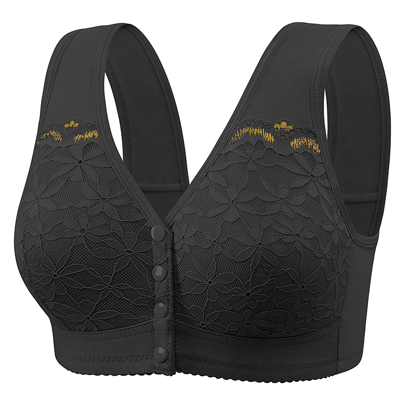 Comfort Peace Mind Maternity Clothing Pregnant Mother Breastfeeding Bra Front Buckle Ultra-thin Mold Cup Fixed Shoulder Strap Full-Fup