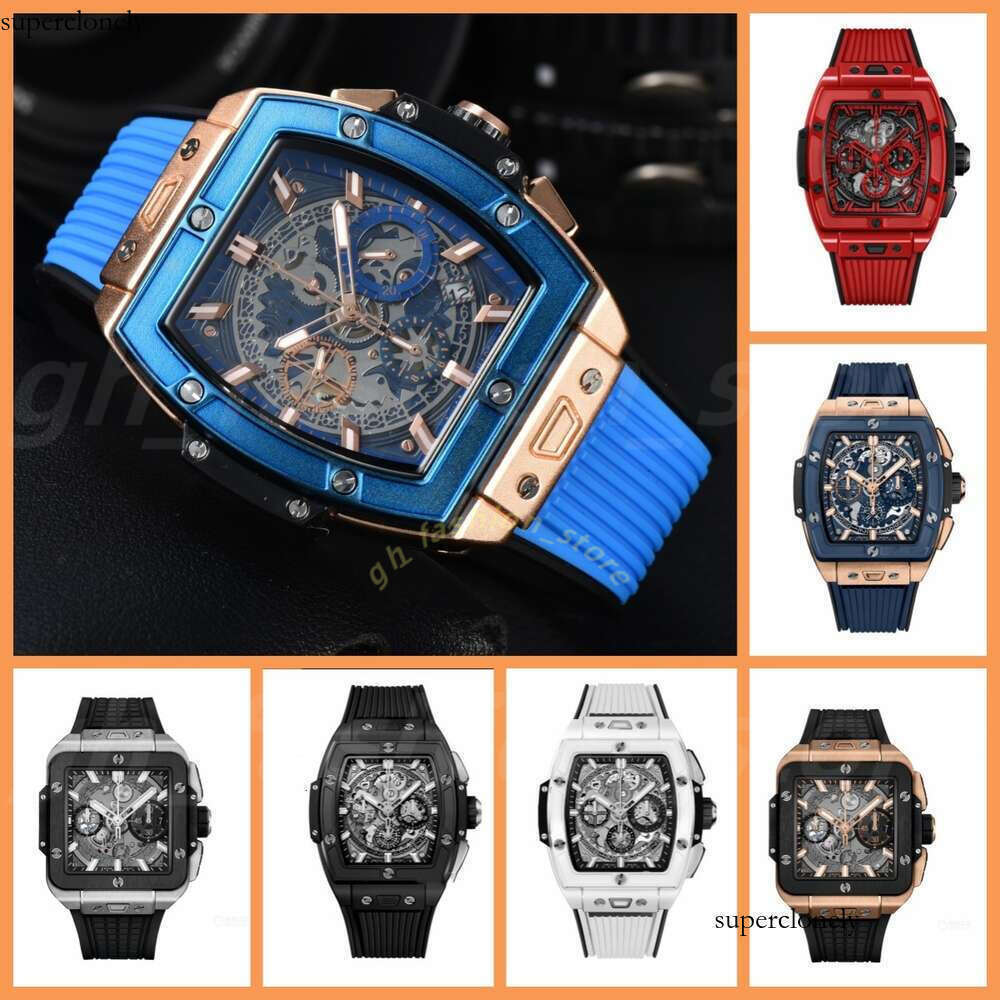 Hublotxly Watches Bigbangs watch Desigber Mens Watch Man SQUARE BANG UNICO High Quality Multifunctional Watch Automation/Quartz Vintage Watches Men Wtih Box 6b6