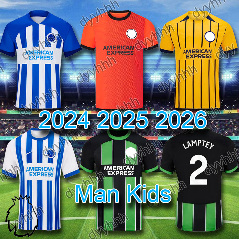 23/24/25 Brighton soccer jerseys J ADINGRA VELTMAN BUON LAMPTEY GROSS MITOMA MARCH ESTUPINAN Hove Uniforms Men Football Shirt 2025 PEDRO ANSU FATI NAUPAY