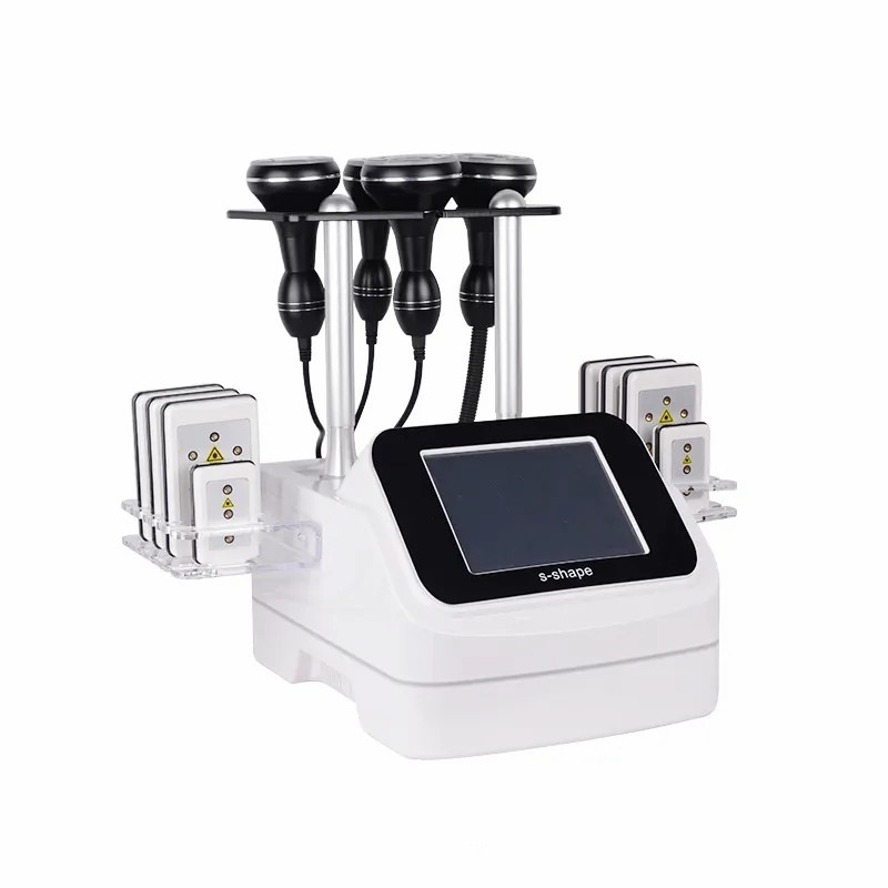 Professional 6 in 1 40K Cavitation Ultrasonic S Shape Cavitation 30K Vacuum Rf Body Slimming Machine for Beauty Salons