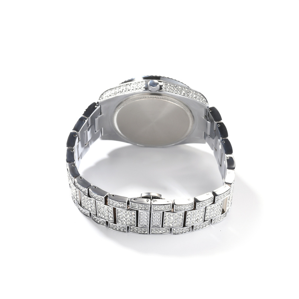 Luxury Jewelry VVS Moissanite High Quality New Round Big Dial Designer Mechanical Watch Luxury Minimalist Fashion Diamond Men Pass the diamond tester