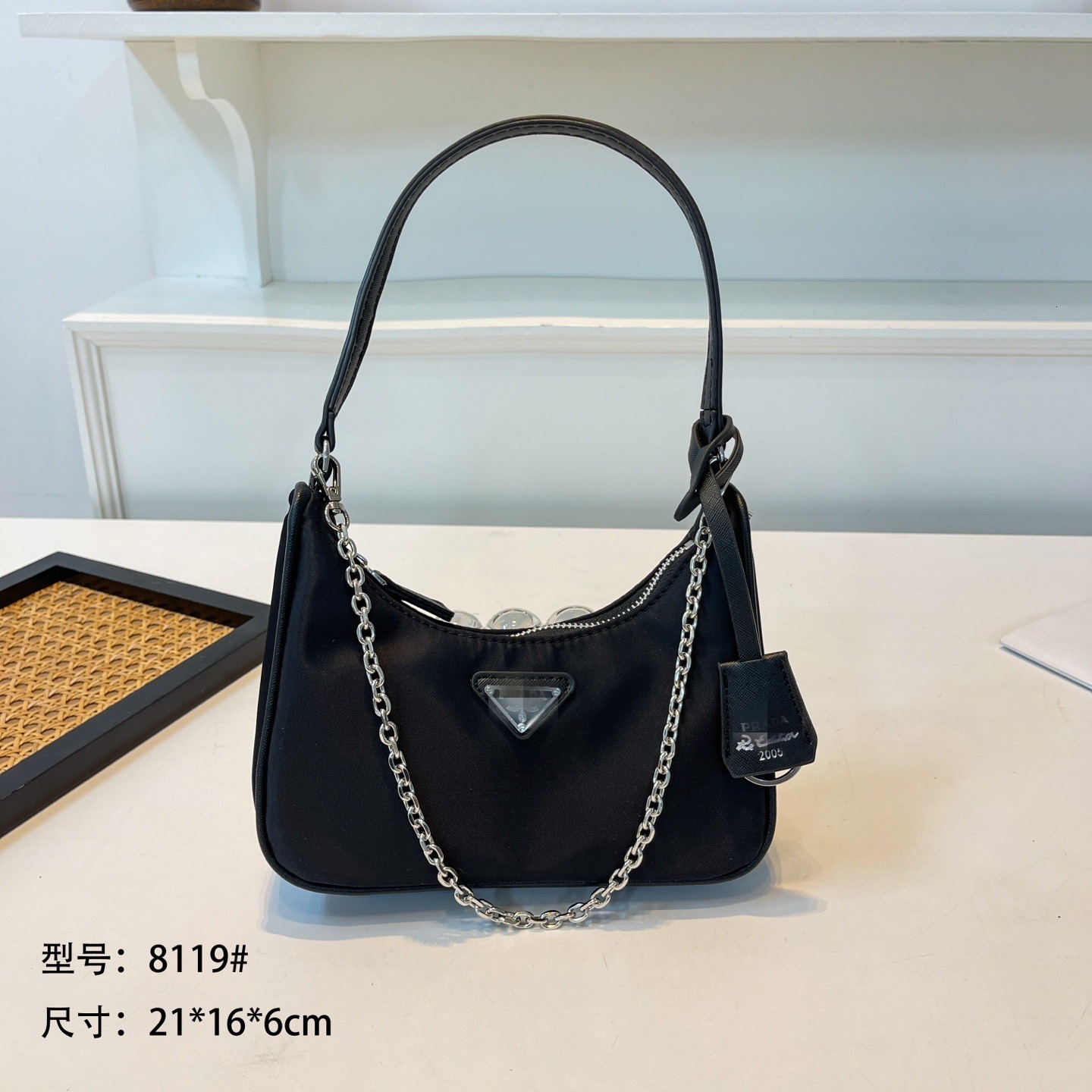 New Women S Designer designer bag Bag Luxury bag Triangle Nylon Handbag Casual Fashion Underarm Bag Oxford Luxury Bag Cloth Versatile Women