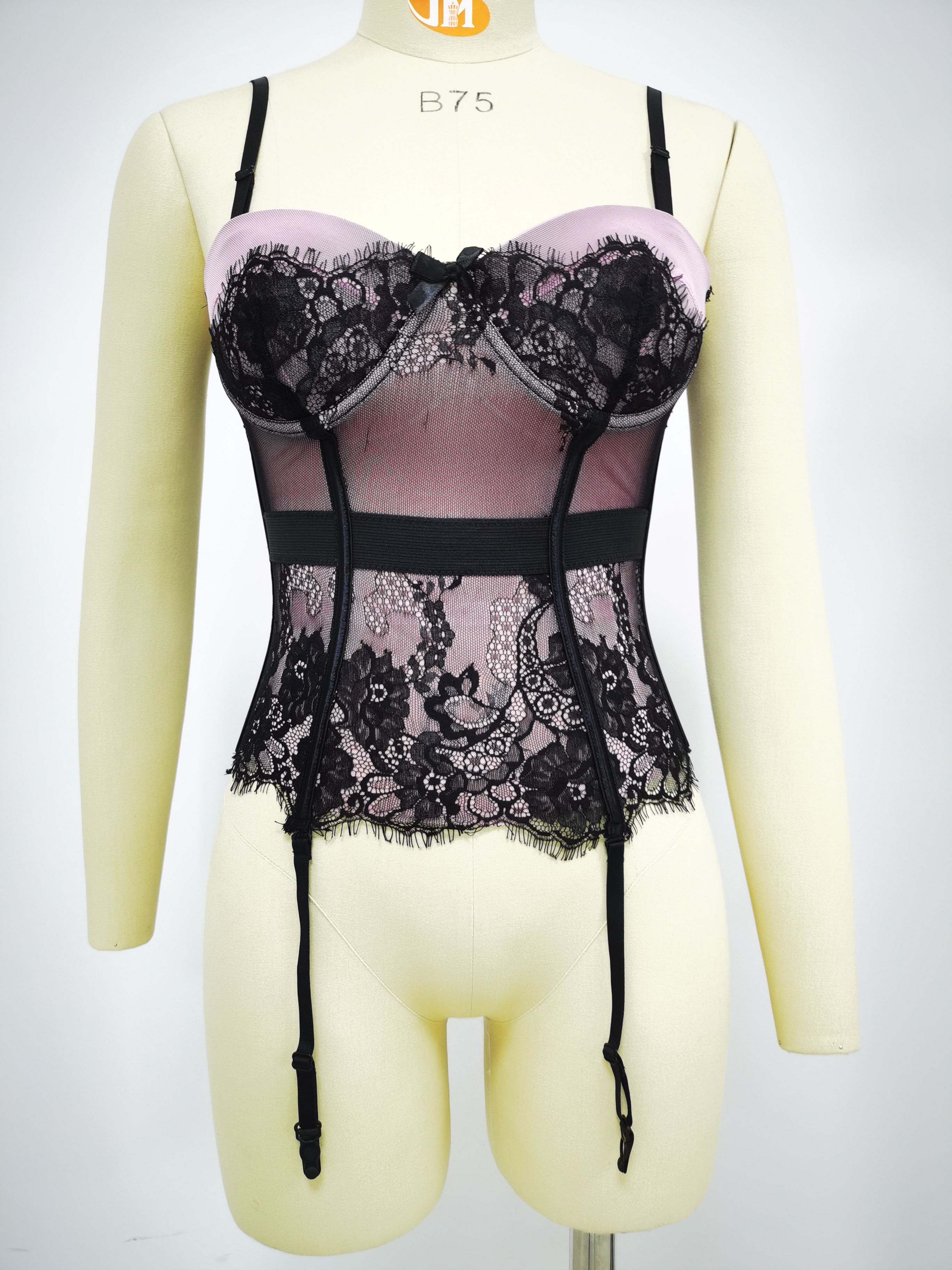 Hanging shoulders eyelashes lace steel rims chest support underwear with garters corset court attire a wide range of styles