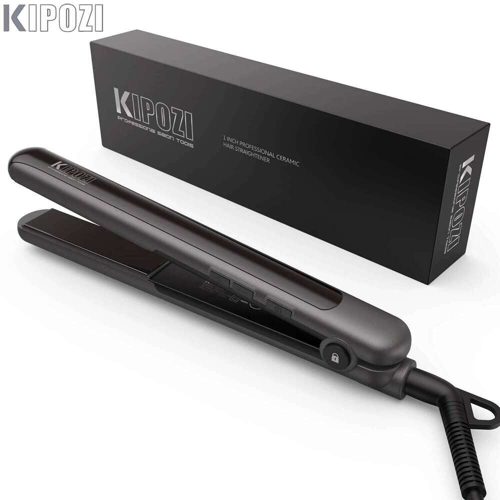 KIPOZI Professional Flat 2 In 1 Curler Adjustable Temperature Fast Heating Hair Straightener Straightening Iron