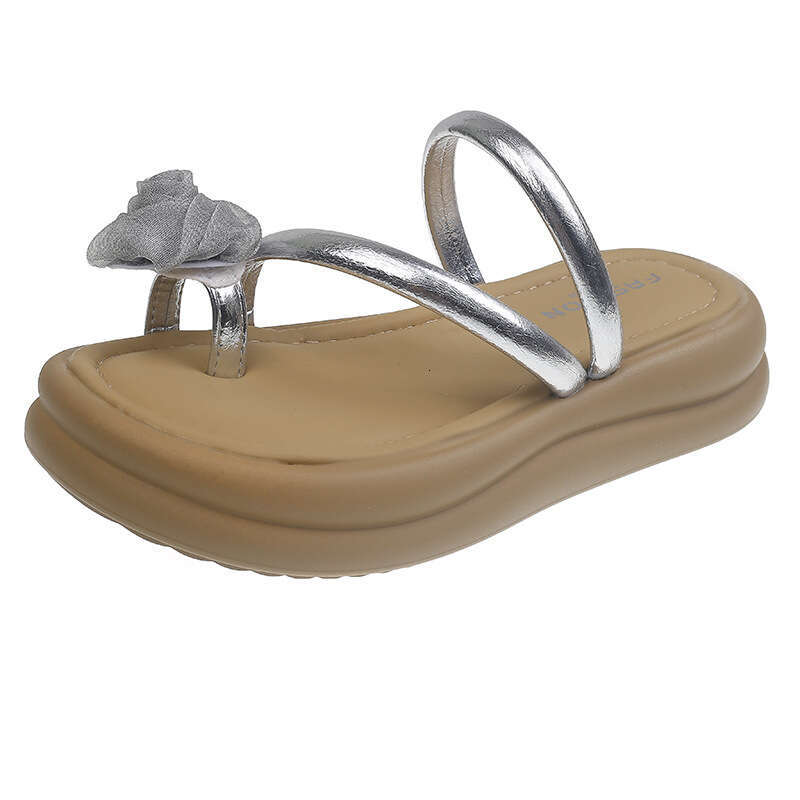 Stepping on Clouds Flower Thick-Soled for free shipping Women Summer Outdoor 2025 New Fairy Style Platform Fashion Sandals