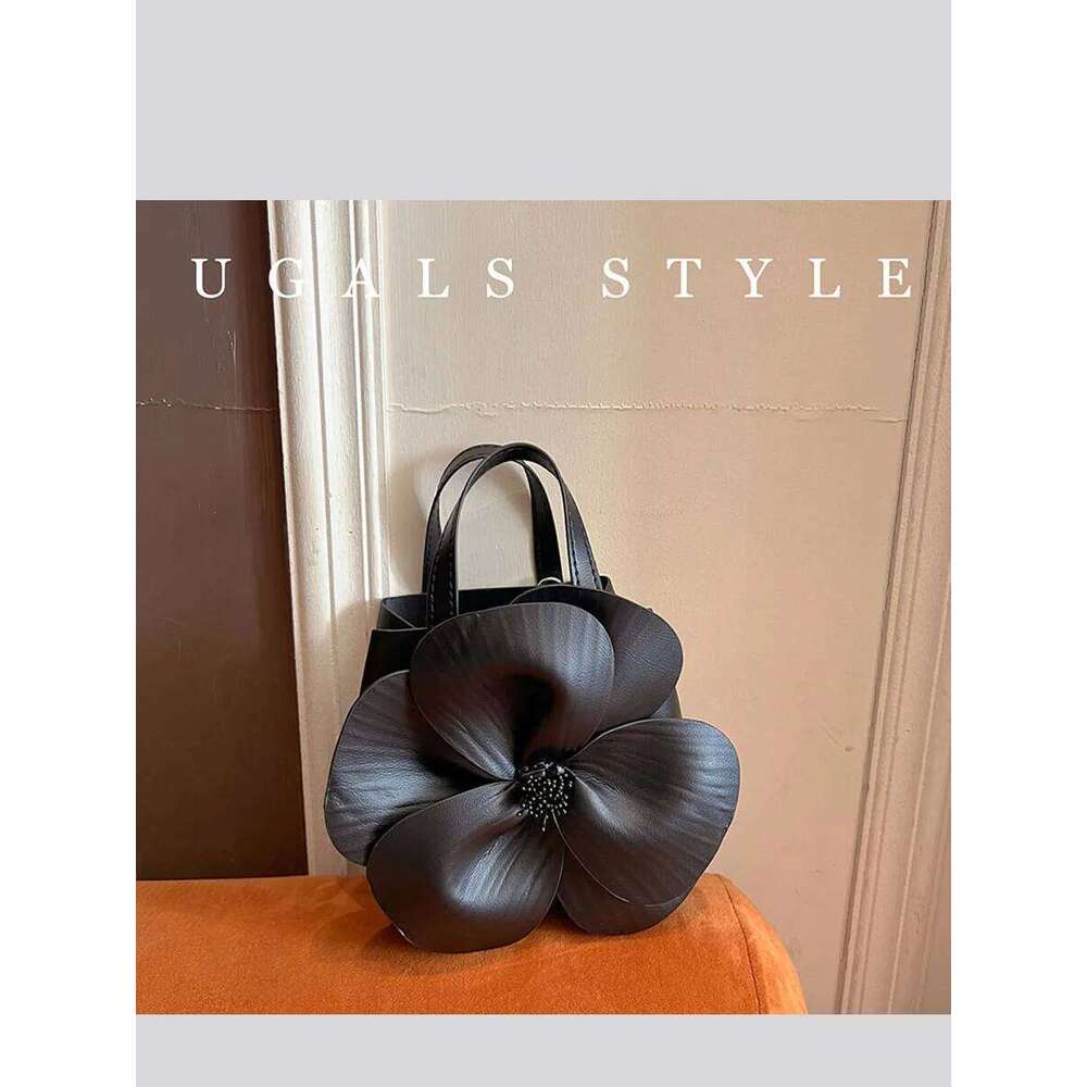 Women Rose Flower Handbag Creative Evening Dinner Purse Shoulder Crossbody Chain Bag