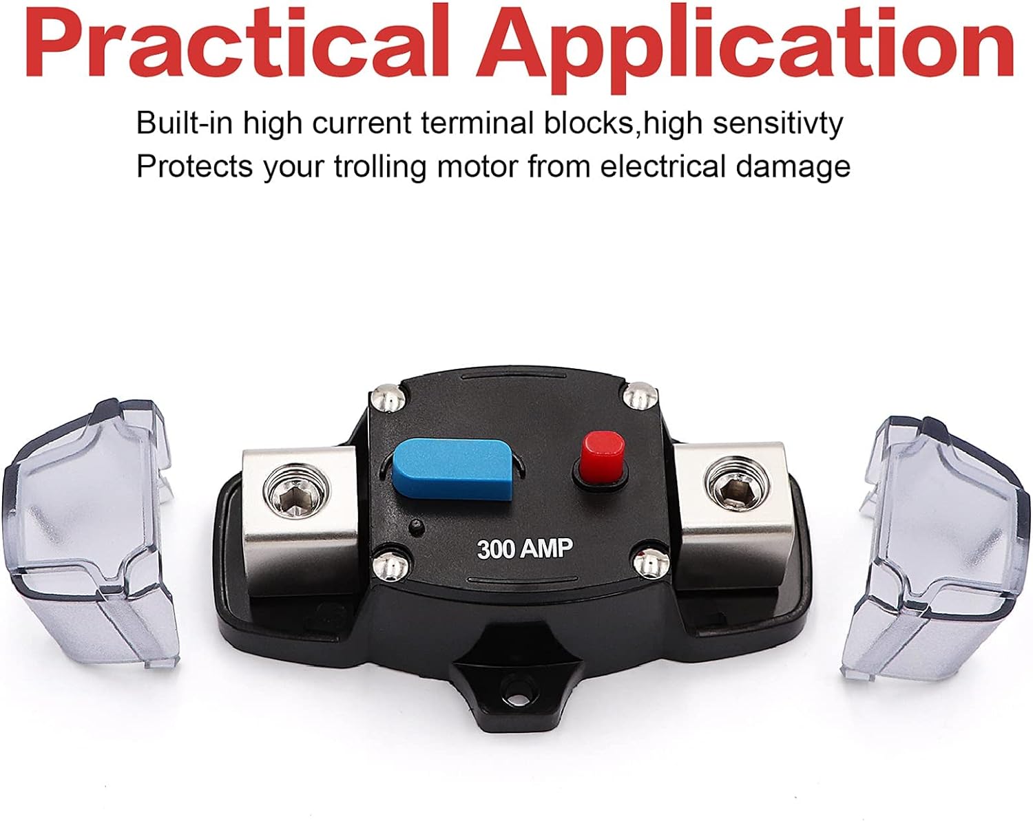 30A 40A 50A 60A 80A 100A 150A 200A 250A 300A Circuit Breaker Manual Reset Car Stereo Audio Straight Line Fuse Holder