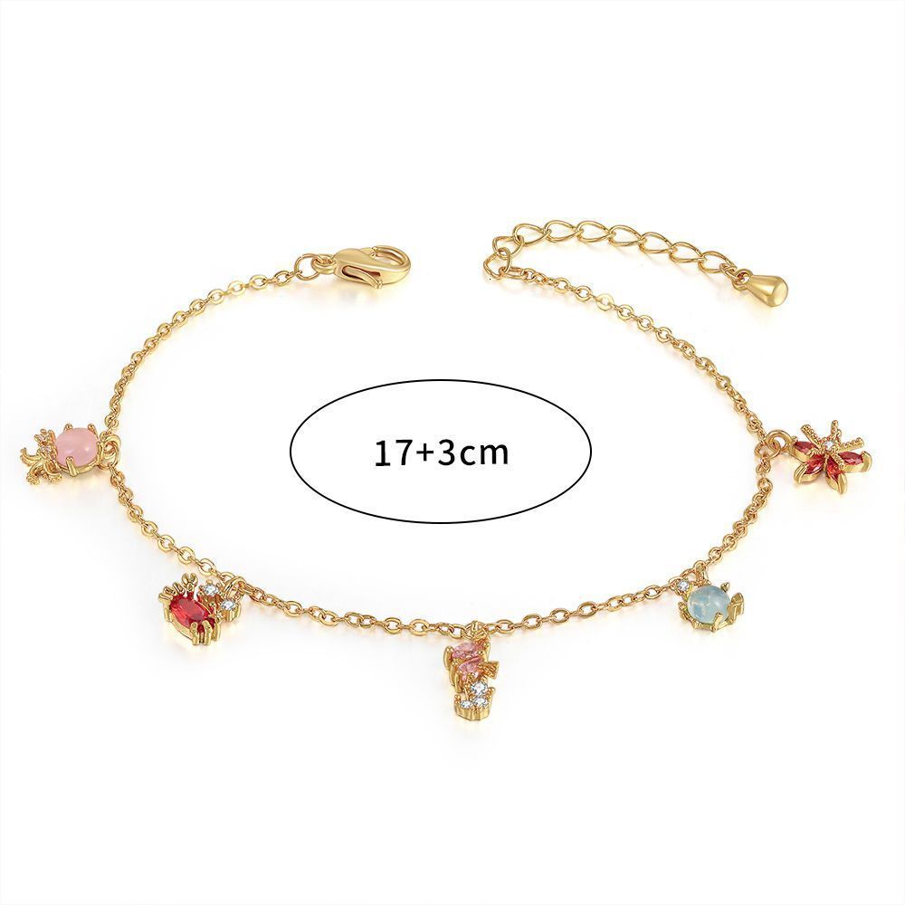 New Fashion Trend Bracelet Beach Style Ocean Small Animal Jewelry 18K Gold Ins New Womens Jewelry