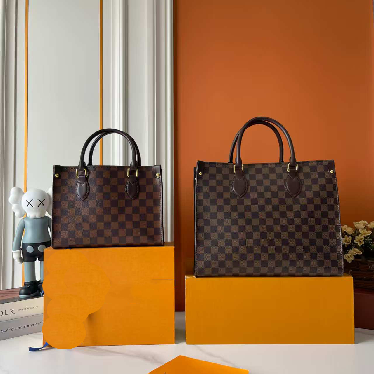 Designer bags Tote bag fashion handbags classic leather chrome summer timeless luxury leather trim beach bags women shoulder bag crossbody FashionBags