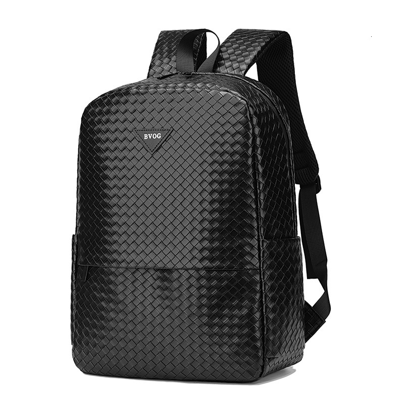 Free shipping designer New Large Capacity Woven Fashion Men Backpack Multifunctional School Bag Casual Business Black Laptop Bag