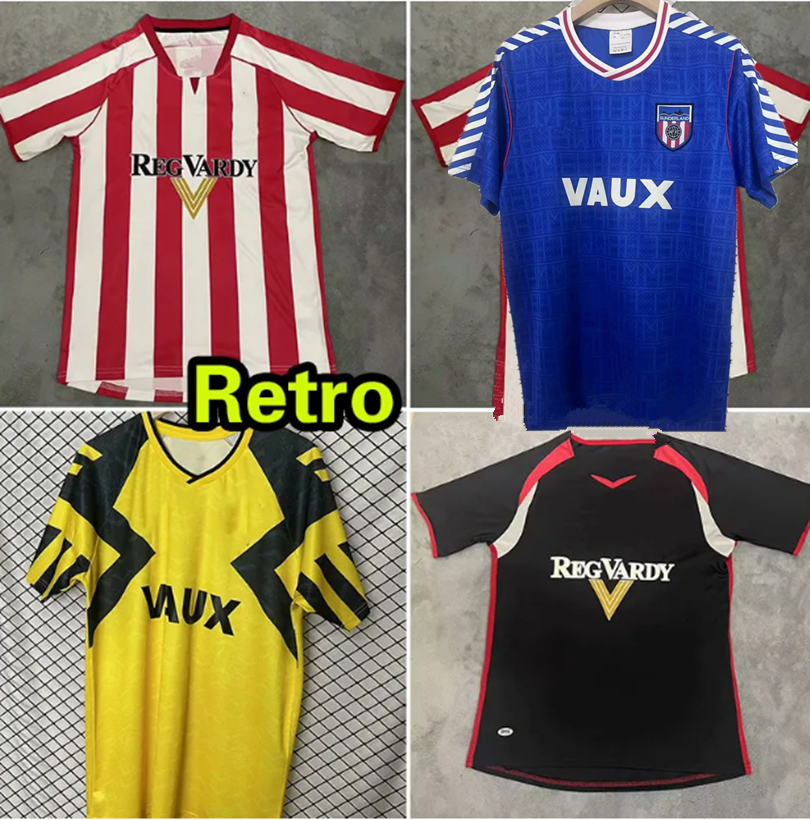 1991 SUNDERLAND Retro Soccer Jerseys 1992 1993 2005 2006 Home Away Classic Vintage Football Shirt MEN kids kit Camiseta Futbol Shirts uniforms 92 93 05 06