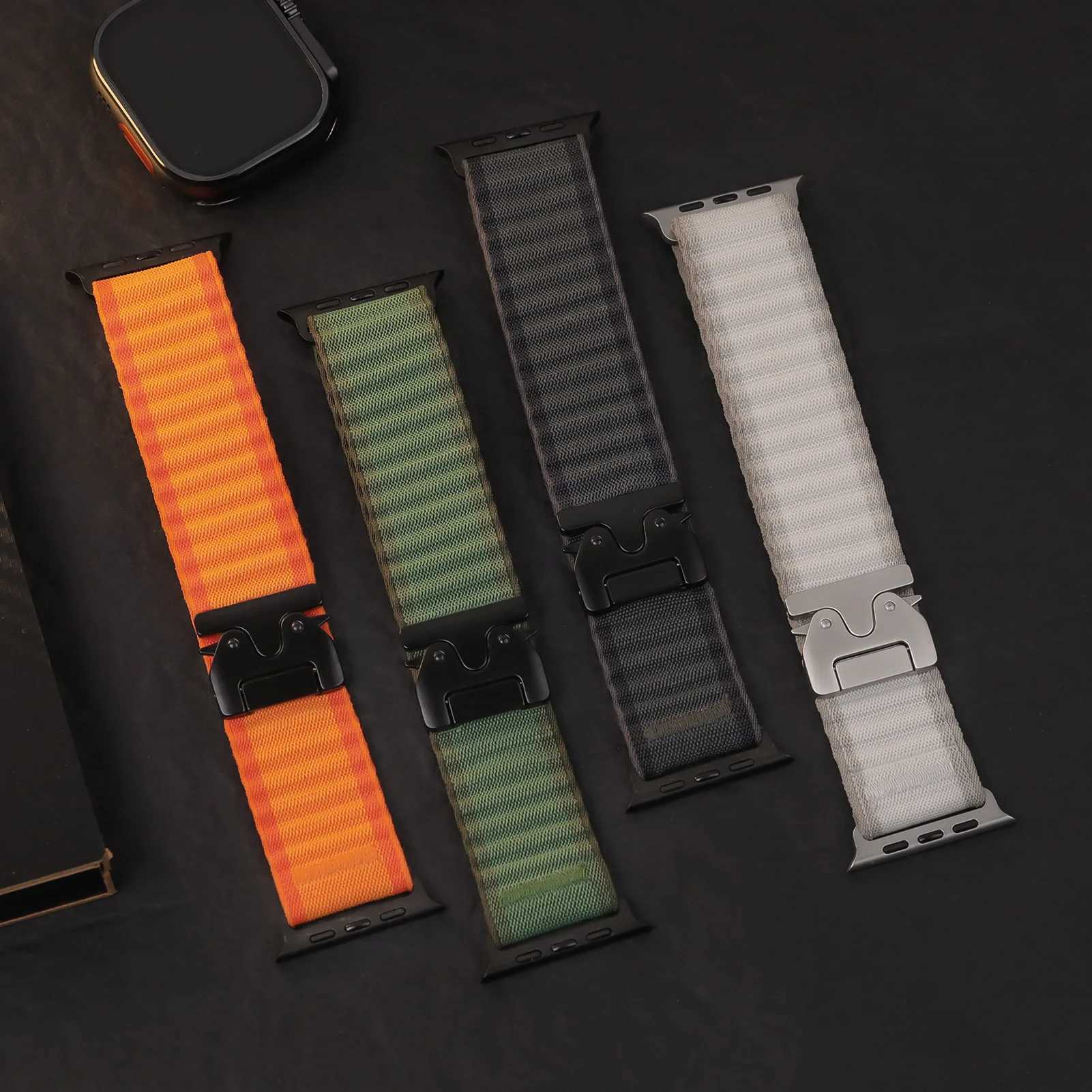 Parachute Straps For Apple Watch ultra 2 band 49mm 46mm 45mm 41mm 42mm 38mm nylon Bracelet IWatch Series 10 9 8 7 3 SE 44mm 40mm W250630