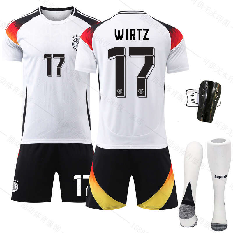 2024 Germany Home Black Pants Soccer 13 Muller 8 Kroos No. 6 Kimmich National Team Uniform