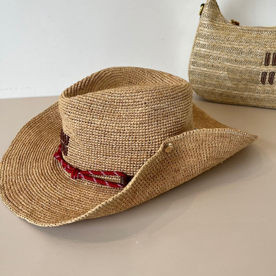 Wide Brim Hats Designer Lafite Grass Jazz Hat Top Quality For Travel Vacation Sunshade Straw Hat Summer Bucket Hats