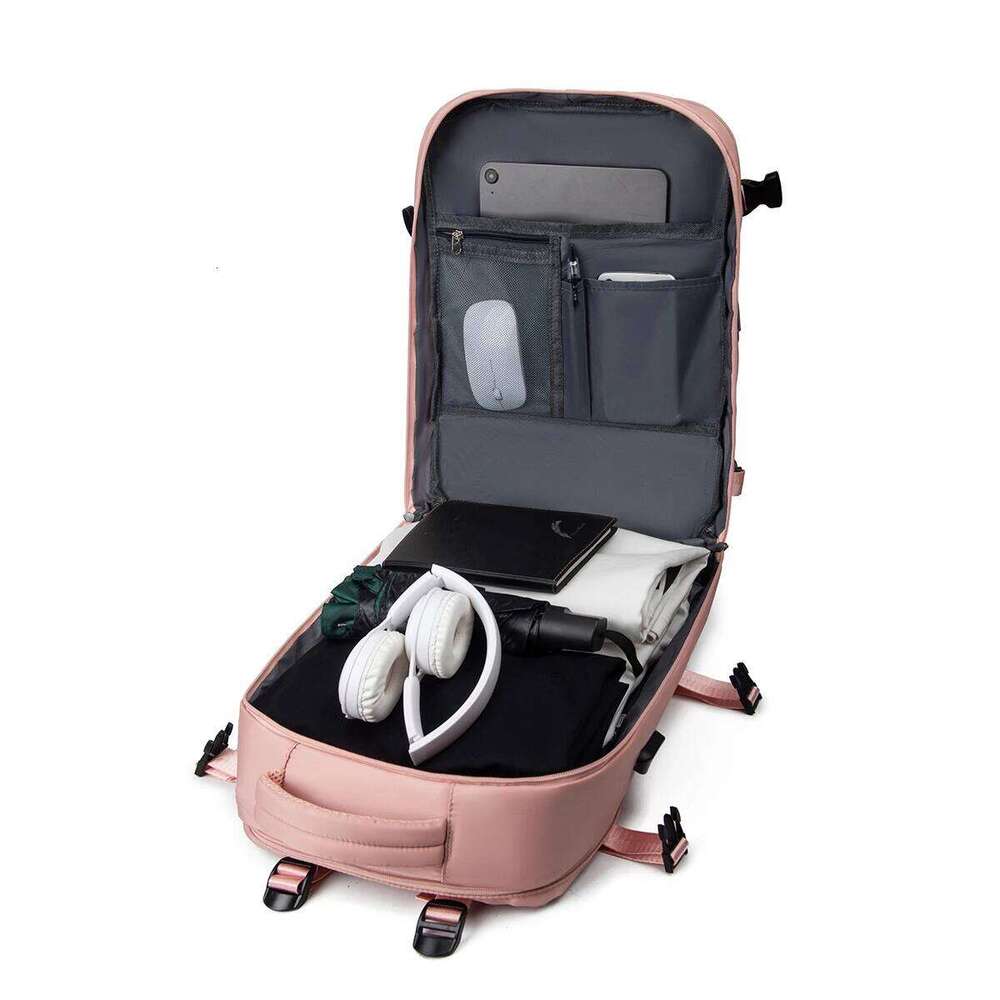 Professional Commuter Backpack W/ USB Port & Shoe Compartment Oxford Waterproof Laptop Travel Bag Ventilated Back Panel