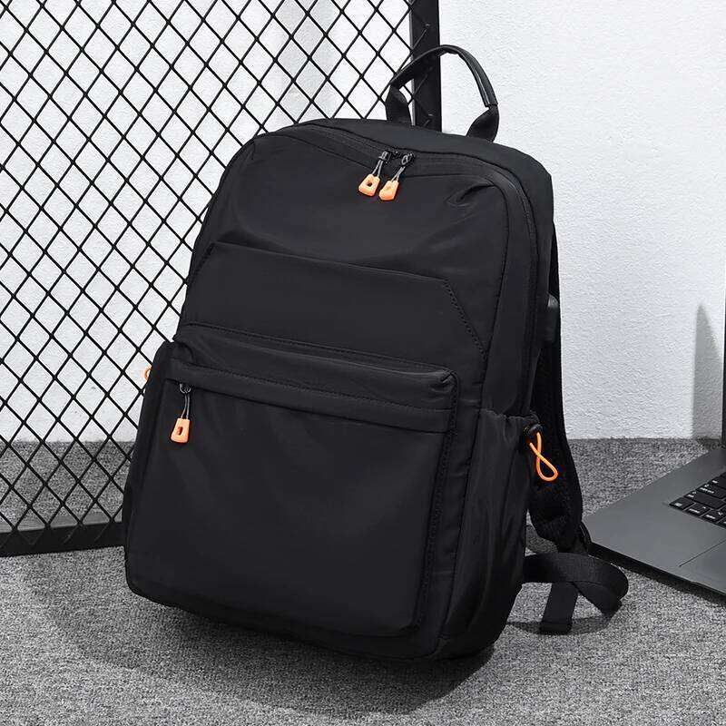 Men's and women's black university lightweight travel backpacks, casual day bags, laptop backpacks