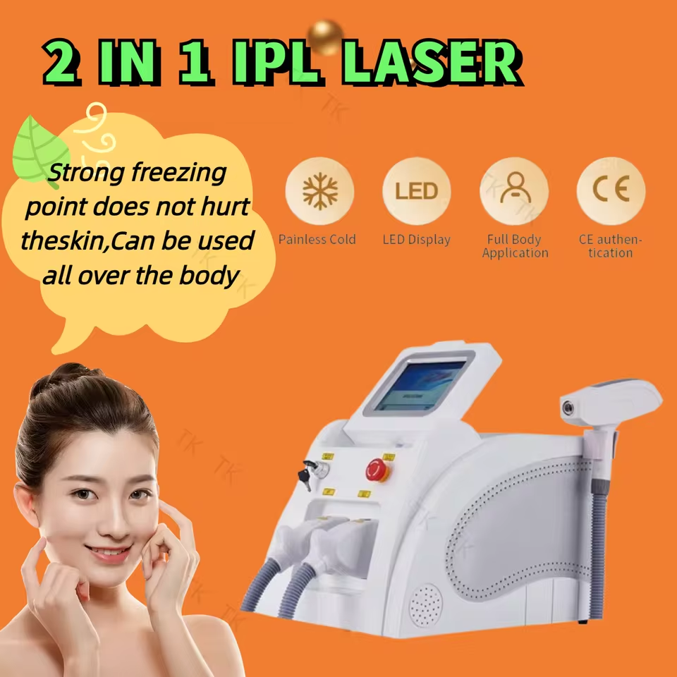 High-Capability Laser And OPT Epilator Laser Painless Hair Removal Machine E-Light Skin Whitening Fast Depilation Permanent Device