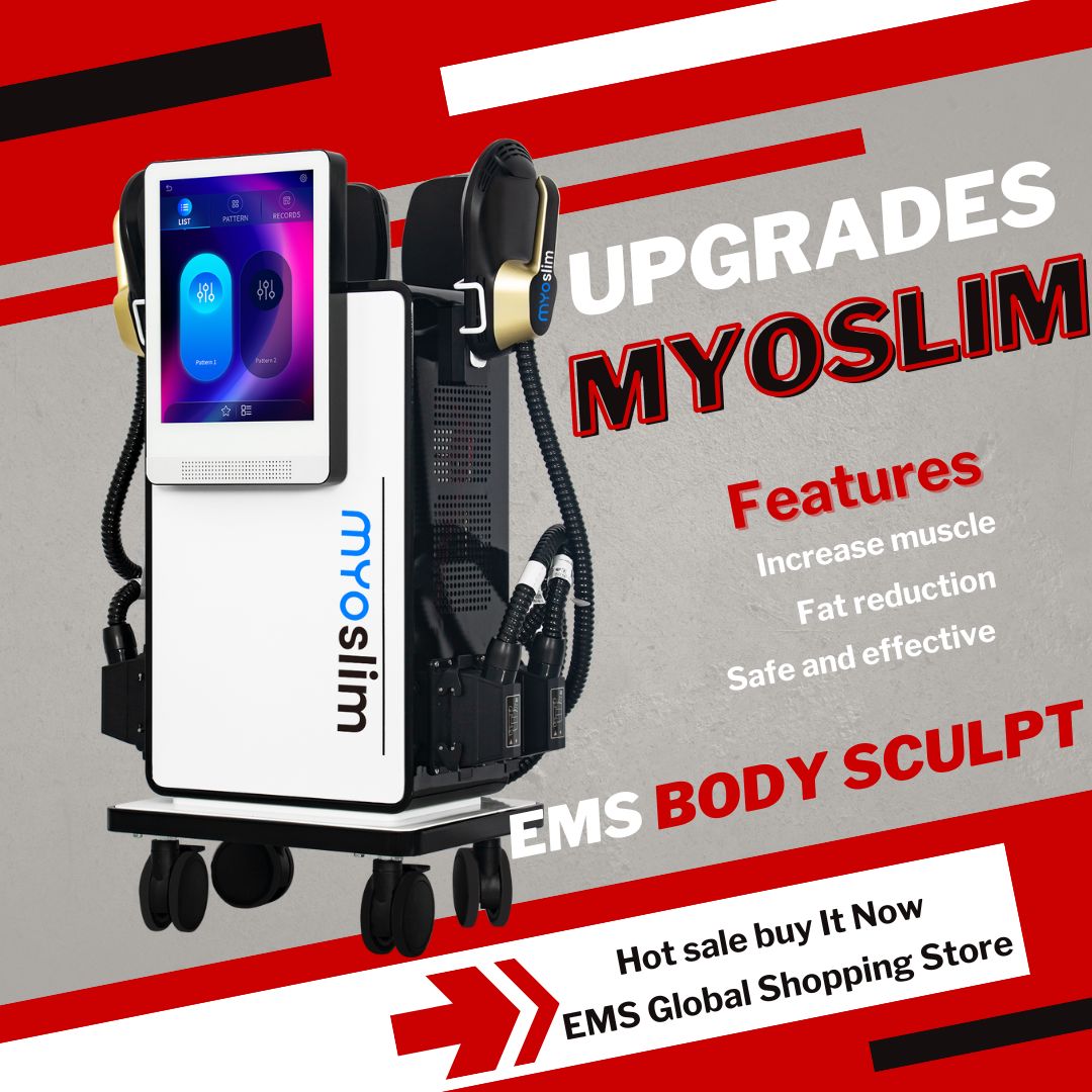 6500W RF 15Tesla 200HZ Myoslim EMS Body Shaping Machine HI-EMT Muscle Growth Fat Burn High-Intensity Electromagnetic Stimulator