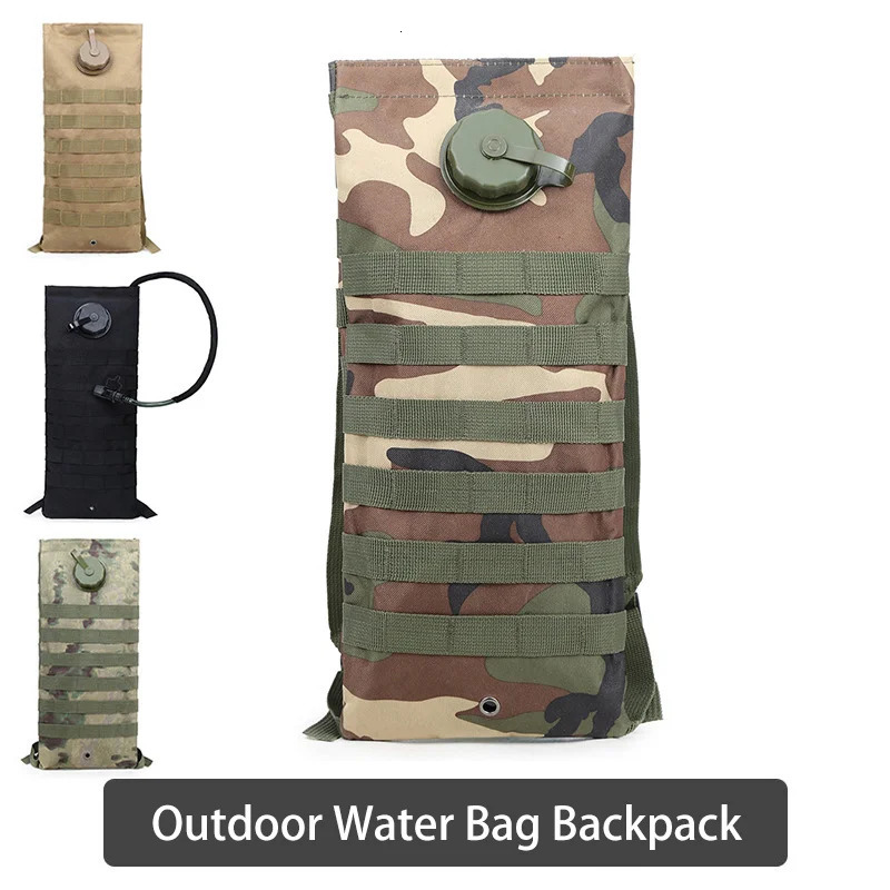 Arrival 3L Tactical Water Bag Military Hiking Camping Storage Bladder Hydration Backpack Pouch 250624