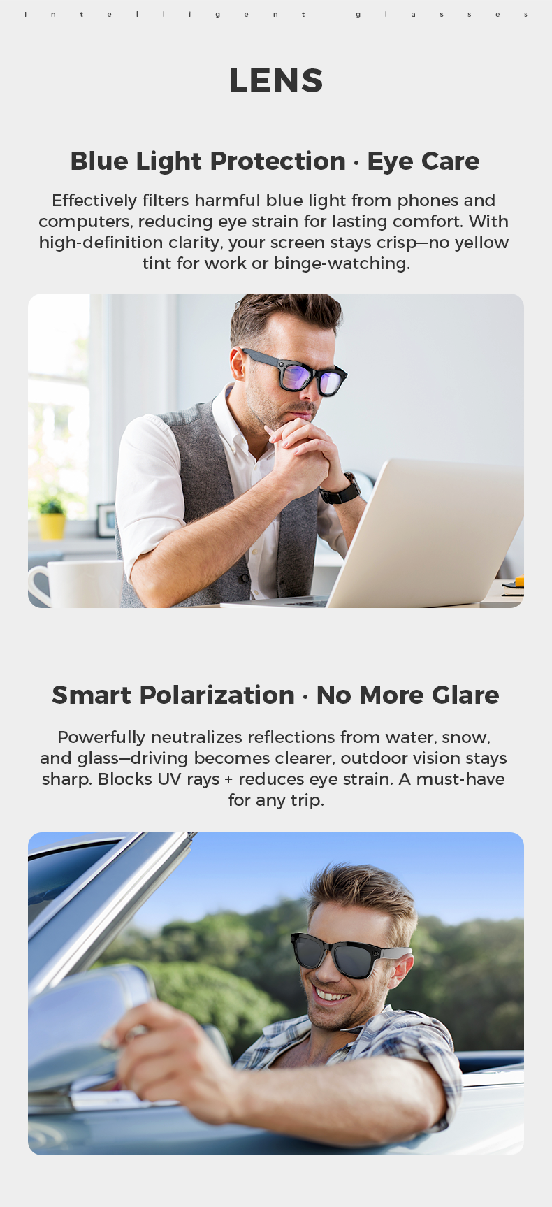 Smart Glasses M01 Pro: AI-Powered, High-Resolution Camera & Real-time Language Translator for Travel, Sports, Outdoor Use