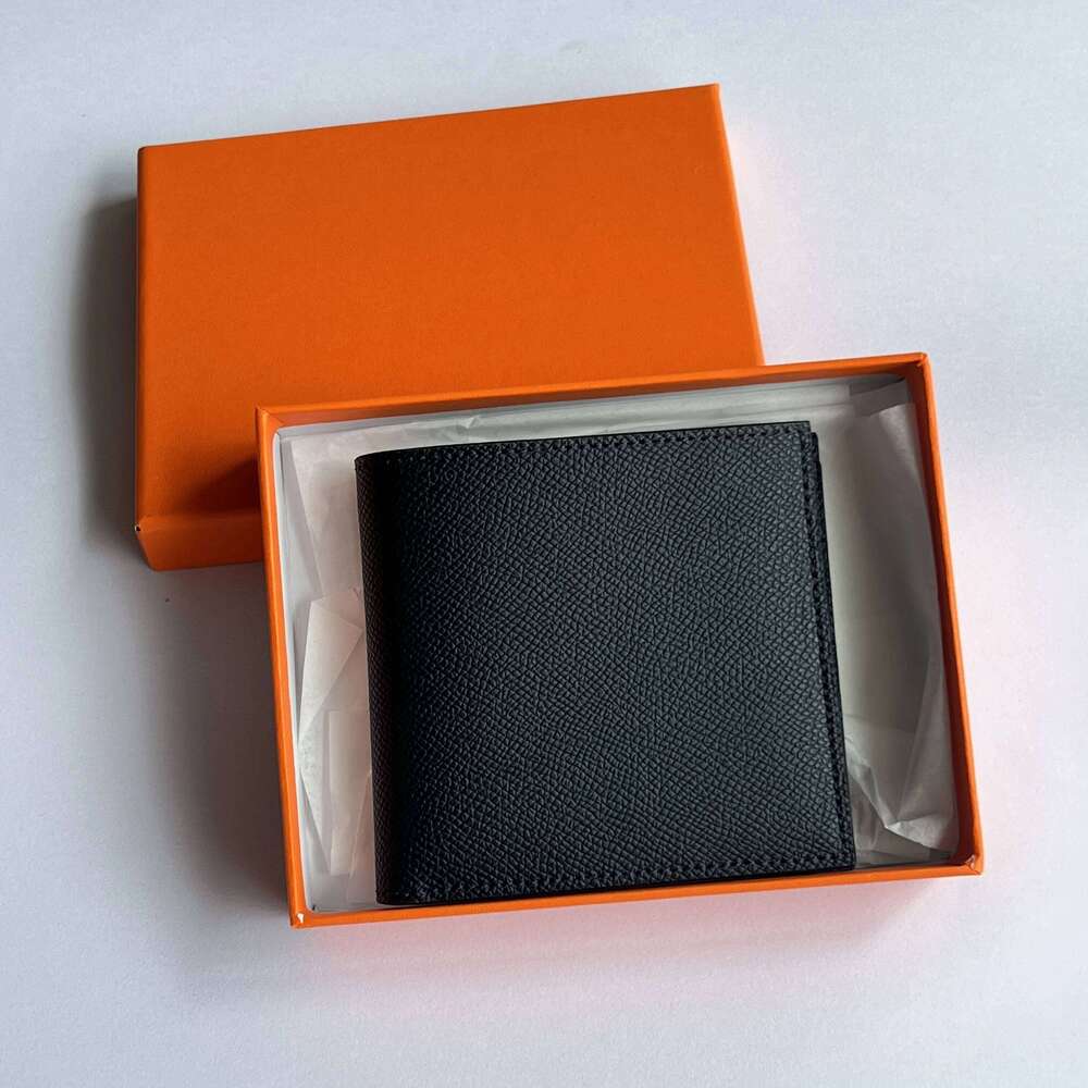 Free Custom Initial Letters Palm Pattern Cowhide Men's Genuine Leather Short Gift Box Universal Folding Wallet
