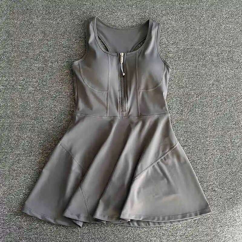 Women Sports Yoga Golf Running Exercise Tennis With Built in Shorts Athletic Skirt High Waist Fiess Dress