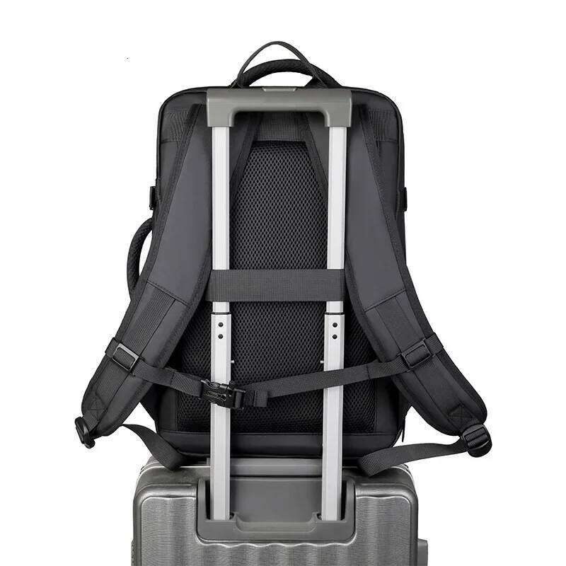 Smart Expandable Travel Backpack - USB Port,Wet/Dry Zones & Shoe Compartment,Lightweight Oxford for Work/Travel
