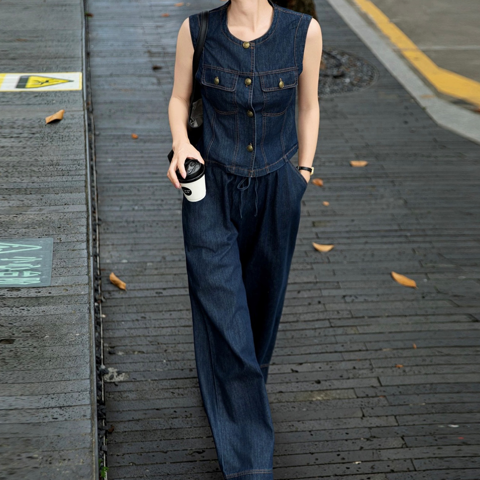 Womens Summer Casual Vest Set - Lightweight & Comfortable Outfit