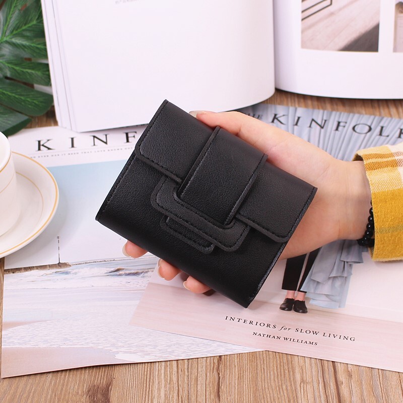 New Short Luxury Wallet Women's Wallet Korean Fashion Cute Designer Wallet Compact Portable Mini Ladies' Wallet Coin Purse Card Holder Lady 