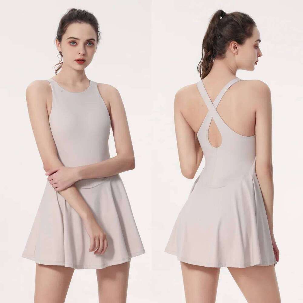 Tennis 2025 One-Pieces Slim Fit Soft Sports Sets Athletic with Chest Pads Workout Dress Golf Clothes Women