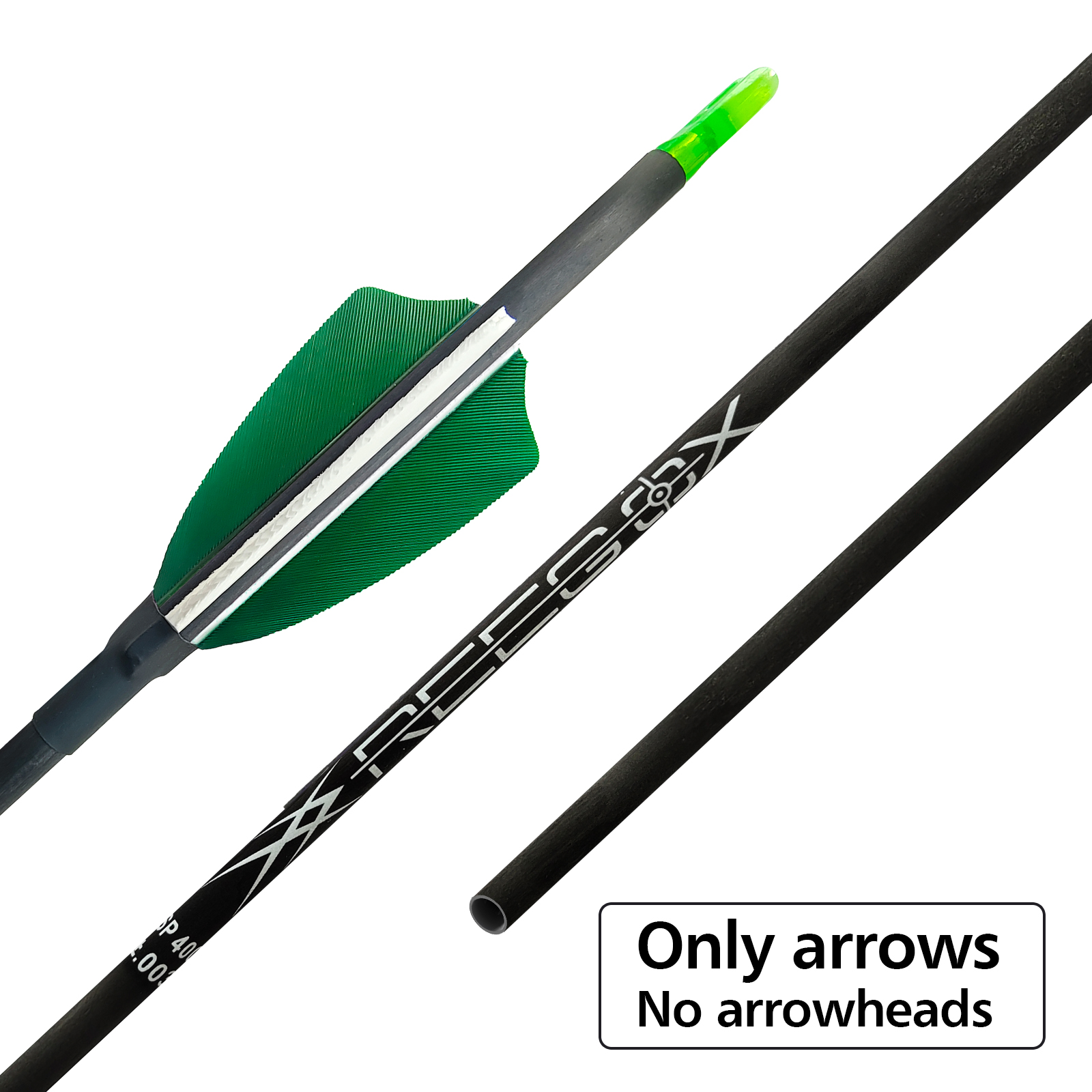 Carbon Hunting Arrows without Arrowheads 12Pcs 31inch Archery Turkey Feathers Targeting Arrows 4.2mm Arrows Training Arrows Spine 350-1500 Arrows