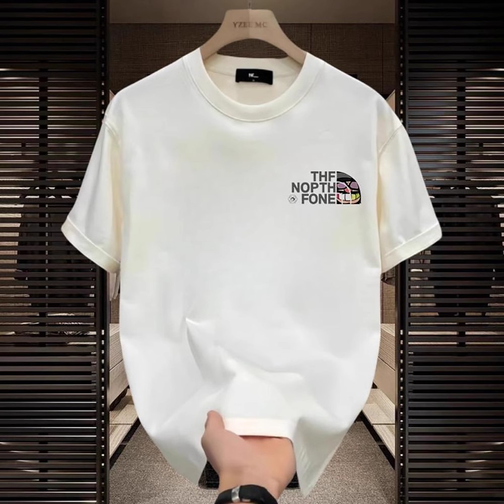 Fashion brand short sleeve ins pure cotton summer new men's printed T shirt trend men and women all match round neck T-shirt men