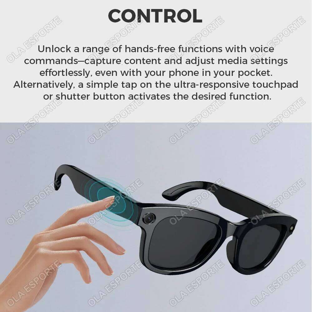 New AI Smart Glasses HD 1080P Polarized Sunglasses Mini Camera Video Recorder Security Sports DVR Surveillance Camcorder meta glasses