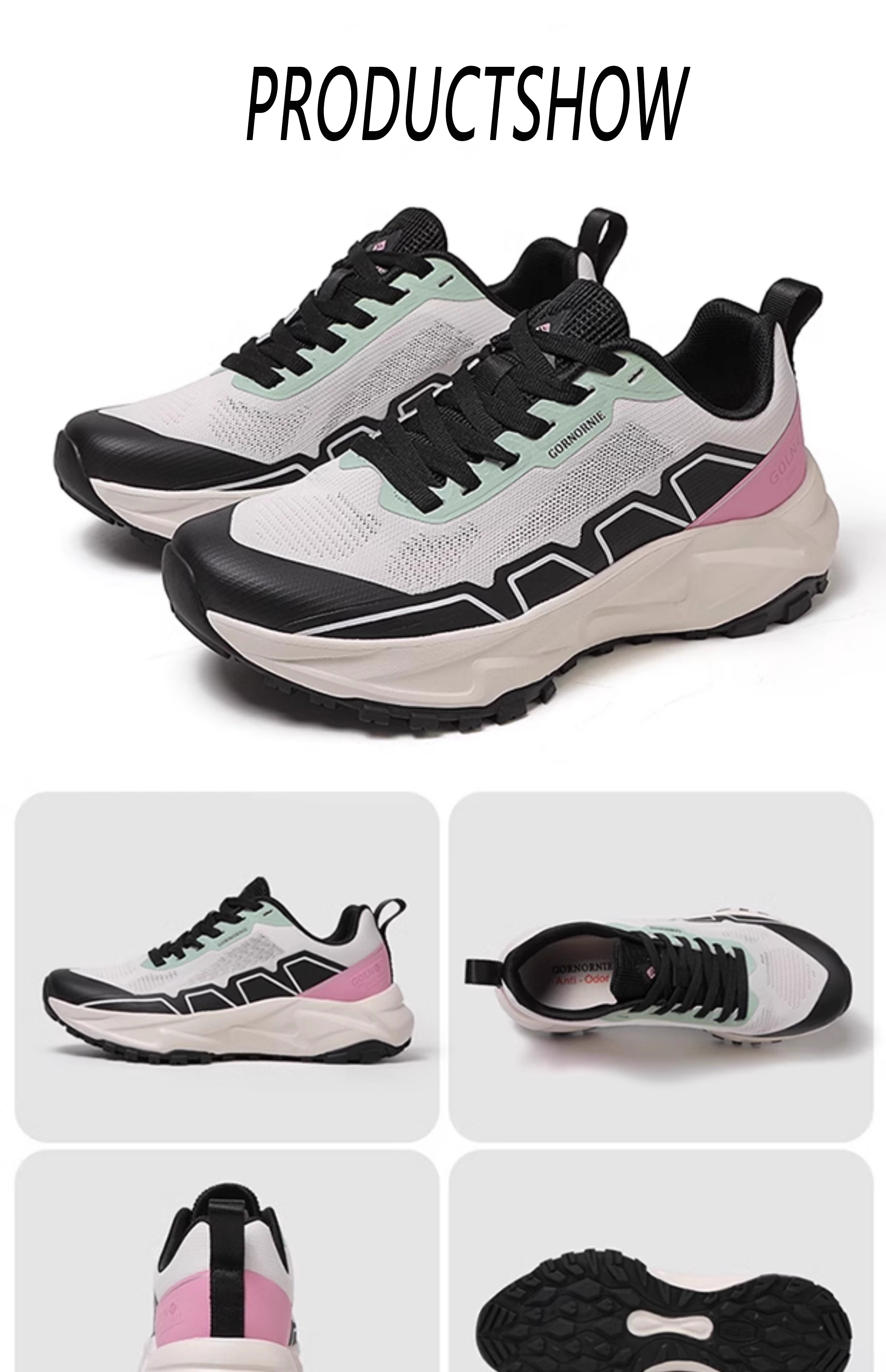 Leisure shoes outdoor sports spring summer single layer mesh men and women anti-skid wear-resistant breathable cross-country running