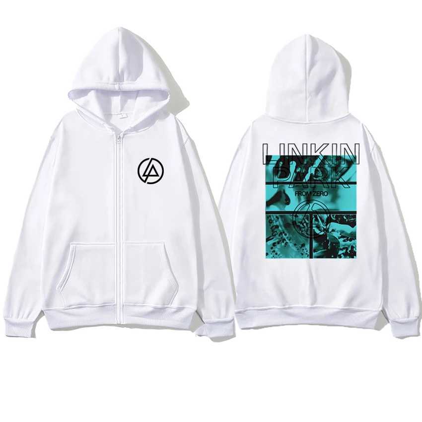 New in Linkin Park From Zero World Tour 2025 Zipper Hoodies Men women vintage hip hop streetwear Unisex Fleece pullover Coat W250630