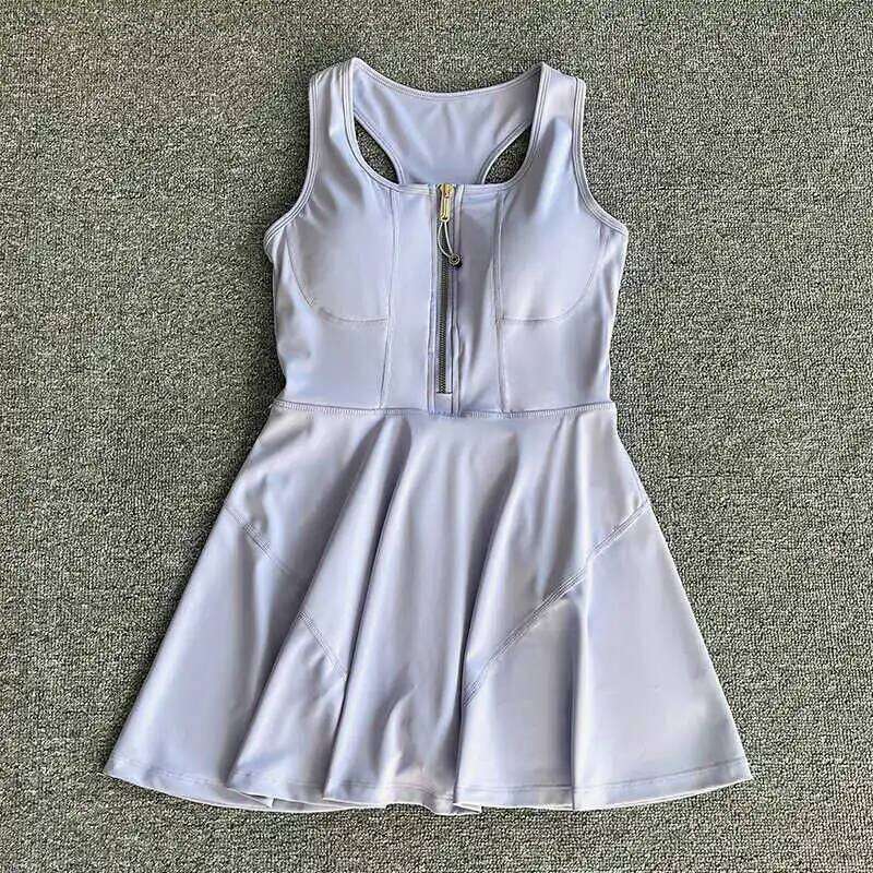 Women Sports Yoga Golf Running Exercise Tennis With Built in Shorts Athletic Skirt High Waist Fiess Dress