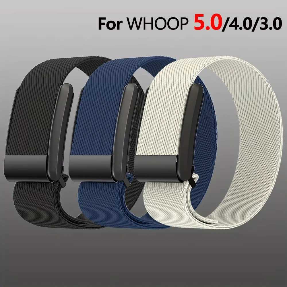 Nylon strap for Whoop band 5.0 Whoop 4.0 bands/3.0 Stretchy Sport watch bracelet elastic wrist replacement for Whoop 5.0 straps W250630
