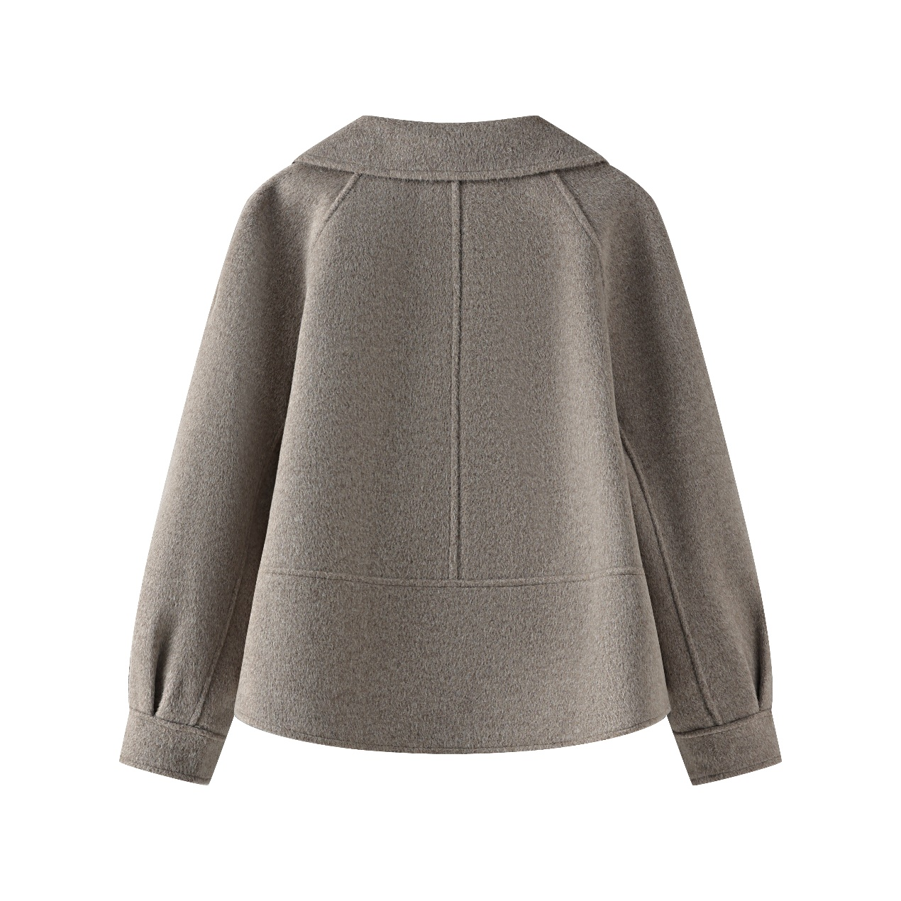 Double-Layered Womens Long-Wool Coat: Stylish & Insulating Winter Outfit