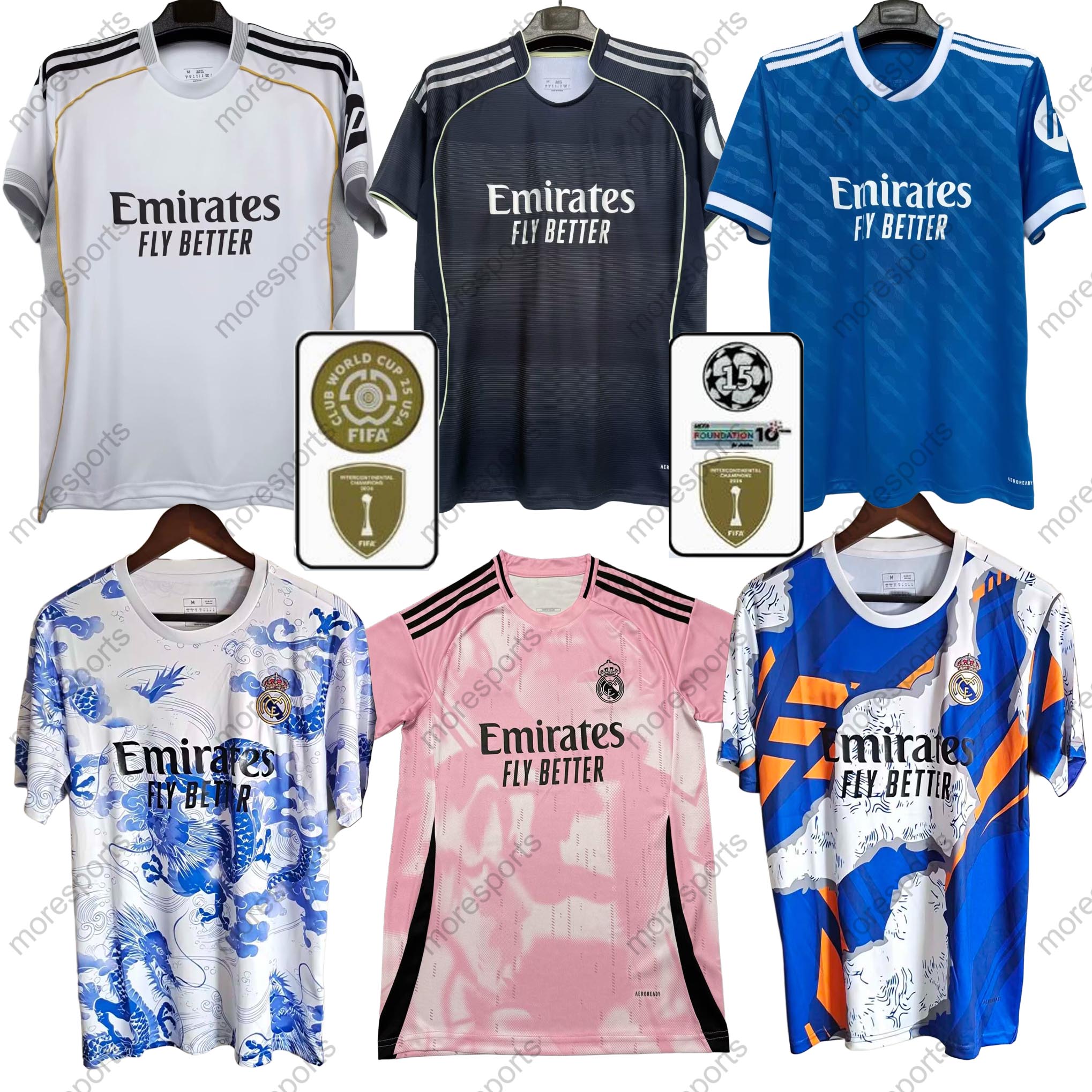 2025 2026 soccer jerseys Real pre match MadriDS Mbappe XXXL 4XL MODRIC VALVERDE VINI JR BELLINGHAM GULER HUIJSEN pre match training shirt warm up camiseta