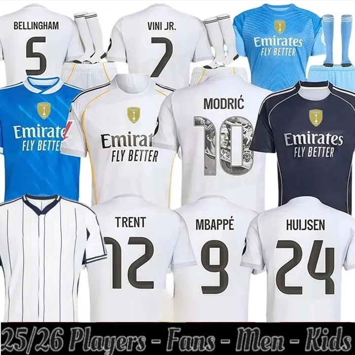 2025 2026 camiseta Reals madrids soccer MBAPPE BELLINGHAM maillot 25 26 real madridsoccer jersey MODRIC VINI JR men kids kits football shirts