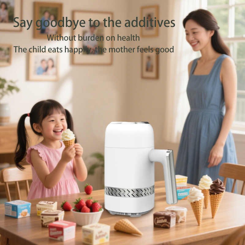 Compact Ice Cream Machine for Home Use
