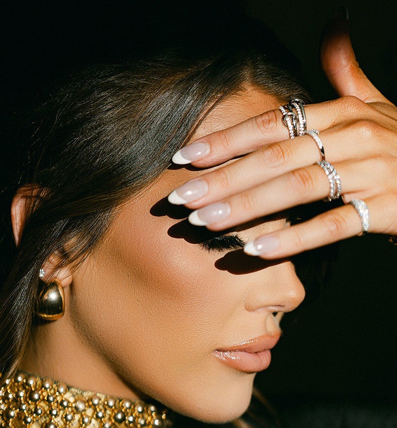 Jewelry ring stackable ring multi color design diamond fashion simple men and women suitable for daily use as well as exquisite gifts