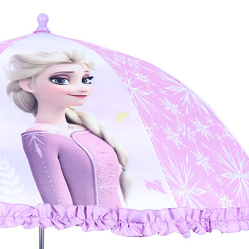 Disney children's umbrella primary school student long handle sun and rain umbrella semi-automatic umbrella strong protection rain umbrella for b