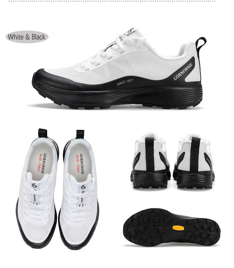 Men's and women's sports abrasion-resistant lace-up outdoor hiking shoes, breathable cross-country running shoes