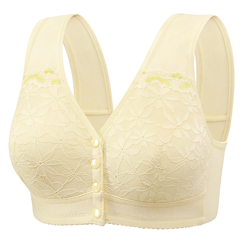 Comfort Peace Mind Maternity Clothing Pregnant Mother Breastfeeding Bra Front Buckle Ultra-thin Mold Cup Fixed Shoulder Strap Full-Fup