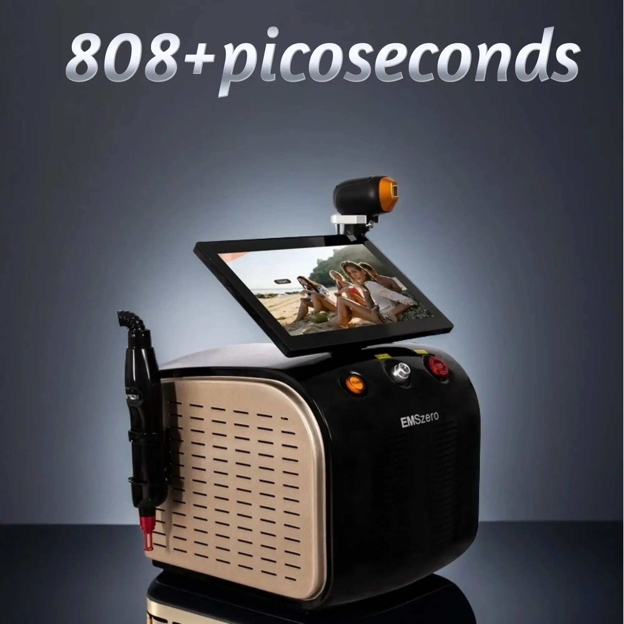 2 in 1 Diode Laser Hair Remova Ice Painless Picosecond Laser Tattoo Removal Multi-function Cooling System Beauty Machine