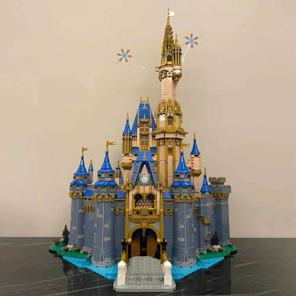 DISNEY Castle building series building block model 43222 fairy tale castle creative set assembly toy girl birthday and Christmas gifts W20250630