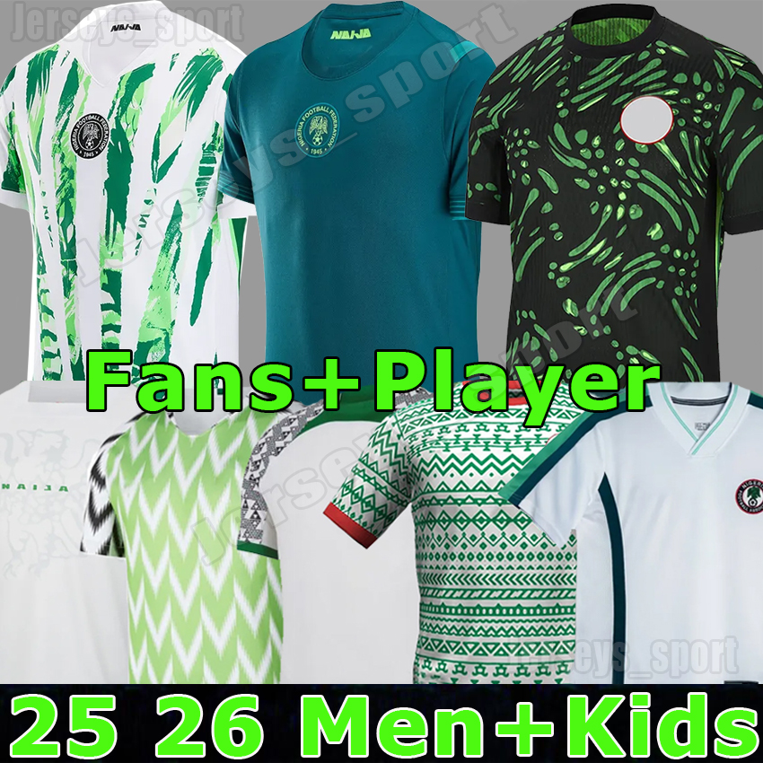 XXXL 4XL 24 25 26 Nigerias Soccer Retro 2018 1994 1998 maillot de foot 2025 2026 OKOCHA AMOKACHI CHUKWUEZE jerseys player version football shirts kids kits